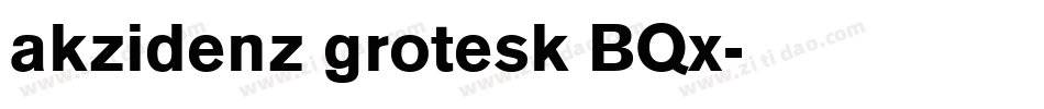 akzidenz grotesk BQx字体转换